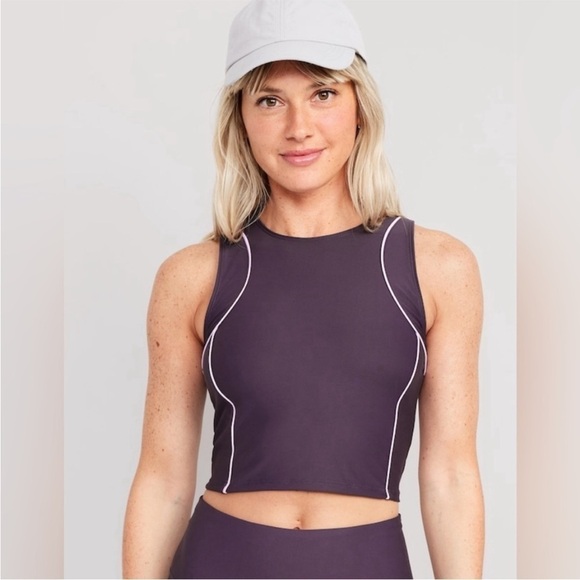 3 NWT! Old Navy Mystery Athletic Workout Tank Tops/ Sports Bras / Bodysuits - Picture 7 of 16